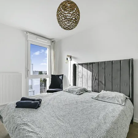 Apartment Le Nautica - Proche Cdg - 4 Prs - Balcon Sevran